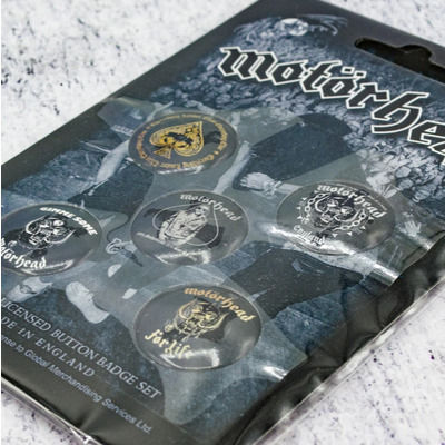Подарунковий набір значків MOTORHEAD - CLEAN YOUR CLOCK (iol-036) Зображення
