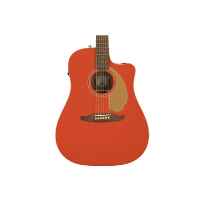 Гитара электроакустическая FENDER REDONDO PLAYER WN FIESTA RED Изображение