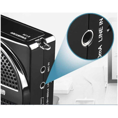 Провідний портативний підсилювач Takstar E136 чорний Зображення