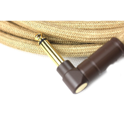 Кабель інструментальний Fender 10' Angled Festival Instrument Cable Pure Hemp Natural Зображення