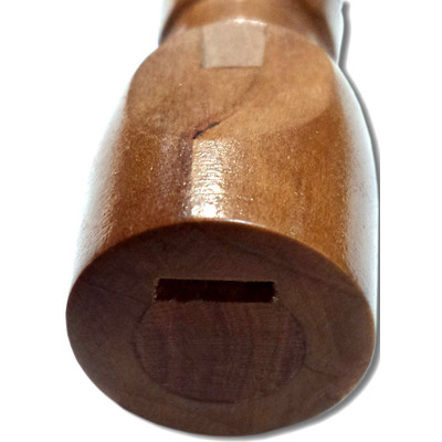 Сопілка хроматична розбірна з підстроюванням, букова. Мундштук "бочонок" Зображення