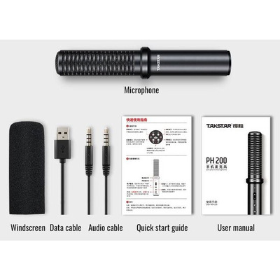 Мікрофон шнуровий для мобільного телефону Takstar PH-200 Зображення