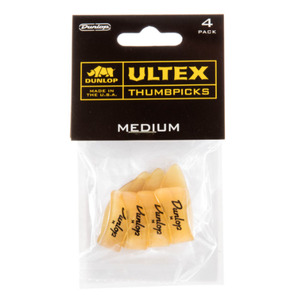 Медіатори Dunlop 9072P Ultex Thumbpicks Medium (4 шт.) Зображення