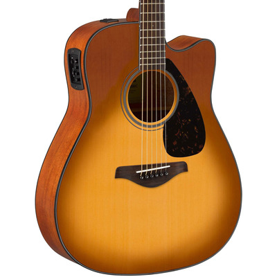 Електроакустическая гитара YAMAHA FGX800 C SAND BURST Изображение
