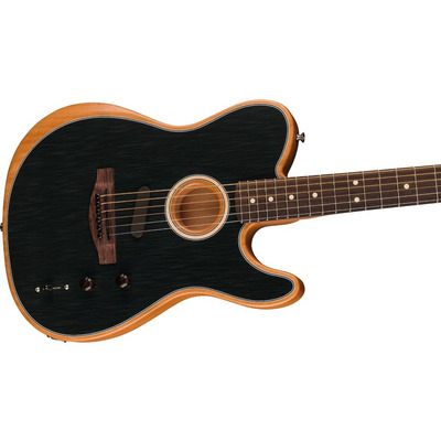 Электрогитара FENDER ACOUSTASONIC PLAYER TELECASTER BRUSHED BLACK Изображение