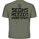 Оливкова футболка Rammstein "Sechs Herzen Die Brennen" Зображення