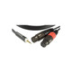Кабель коммутационный Klotz AY8 Y-Cable Stereo Mini Jack - 2Xxlr Female Black 1 m (AY8-0100) Изображение