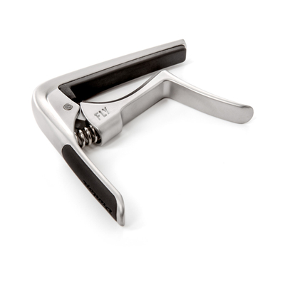 Каподастр Dunlop 63CSC Satin Chrome Acoustic Trigger Fly Curved Capo Зображення