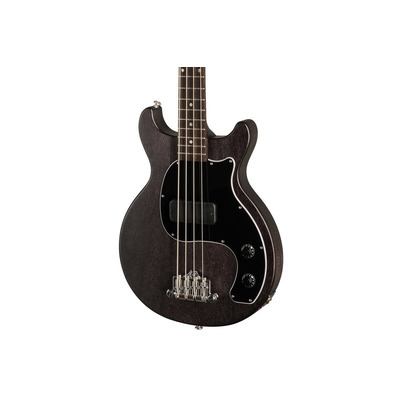 Бас-гитара GIBSON LES PAUL JUNIOR TRIBUTE DC BASS WORN EBONY Изображение