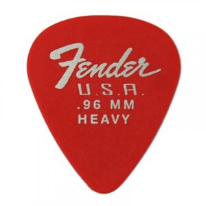 Медіатор Fender 351 Dura-Tone .96 12-Pack, Fiesta Red Зображення