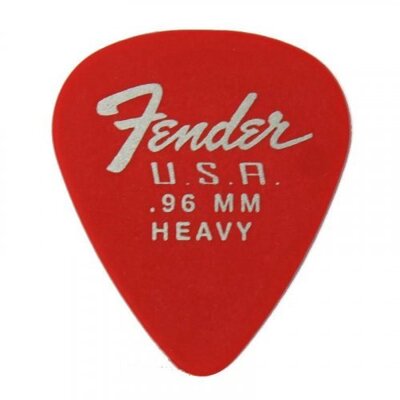 Медіатор Fender 351 Dura-Tone .96 12-Pack, Fiesta Red Зображення