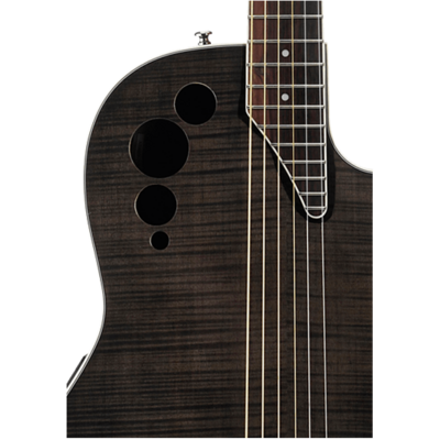 Гитара электроакустическая Ovation Applause AE44IIP-TBKF Mid Cutaway Trans BK Flame OV513328 Изображение