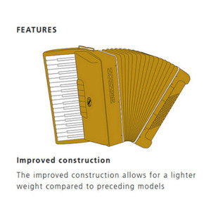 Акордеон Hohner A2066 Atlantic IV 120 M (Black Musette) Зображення