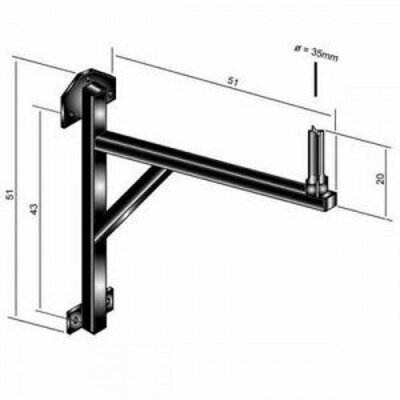 Настенная стойка для акустических систем BESPECO BP550 Изображение