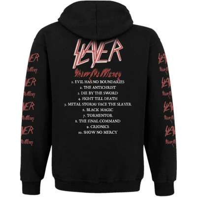 Худі Slayer "Show No Mercy" на блискавці Зображення