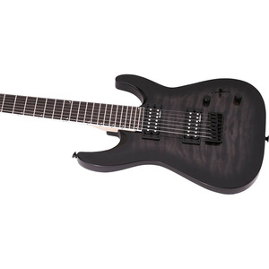 Електрогітара JACKSON JS22Q-7 DKA DINKY ARCH TOP HT TRANSPARENT BLACK BURST Зображення