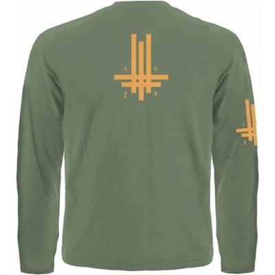 Футболка с длинным рукавом Behemoth "Inverted Cross" (олива) Изображение