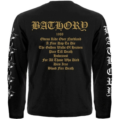 Футболка з довгим рукавом Bathory "Blood Fire Death" Зображення