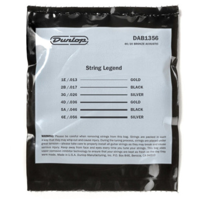 Струны для акустической гитары Dunlop DAB1356 Изображение