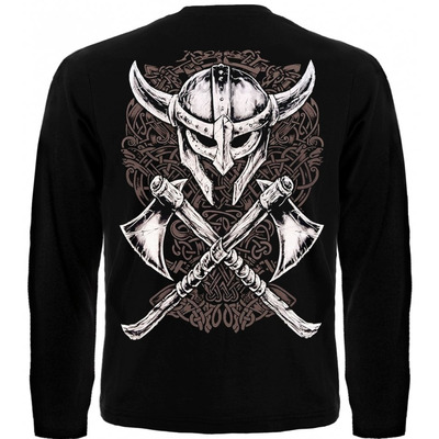Футболка з довгим рукавом Viking With Skull Зображення
