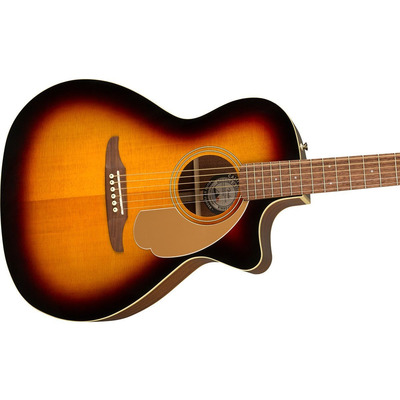 Гитара электроакустическая FENDER NEWPORTER PLAYER WN SUNBURST Изображение
