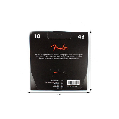 Струны для акустической гитары Fender 60XL Изображение
