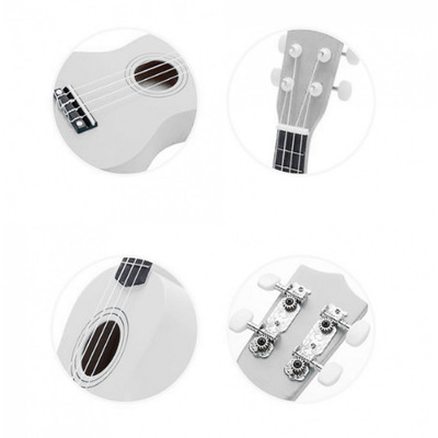 Электроакустическое укулеле Alfabeto U23 EQ (Белый) + чехол Изображение