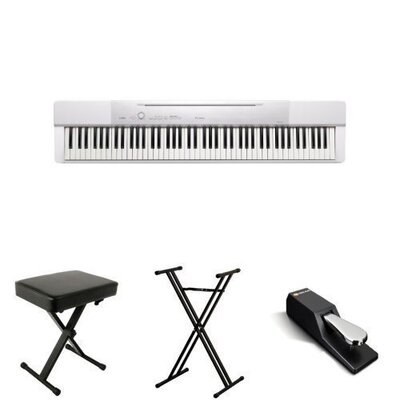 Цифрове піаніно Casio PX-150 White + блок живлення Зображення