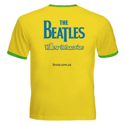 Футболка-рингер The Beatles "Yellow Submarine" Изображение