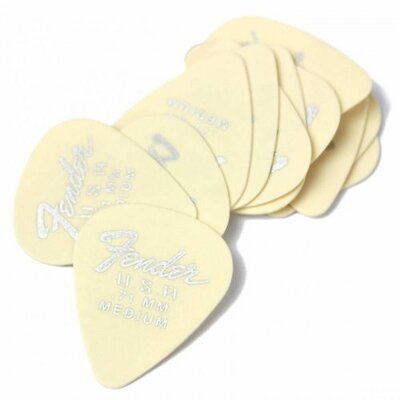 Медиатор Fender 351 Dura-Tone .71 12-Pack, Olympic White Изображение