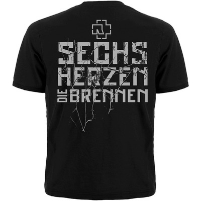 Футболка Rammstein "Sechs Herzen Die Brennen" Изображение