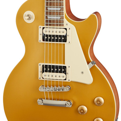 Электрогитара EPIPHONE LES PAUL CLASSIC WORN METALLIC GOLD Изображение