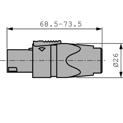 Кабельний конектор Neutrik NL4FX-POS Зображення