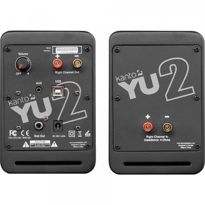 Активная полочная акустика Kanto YU2 (Matte Black) Изображение