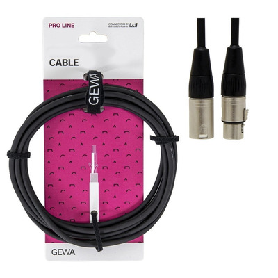 Мікрофонний кабель GEWA Pro Line XLR (m)/XLR (f) (1 м) Зображення