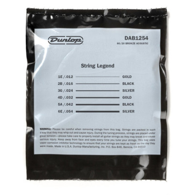 Струны для акустической гитары Dunlop DAB1254 Изображение