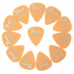 Медіатор Fender 351 Dura-Tone .84 12-Pack, Butterscotch Blonde Зображення