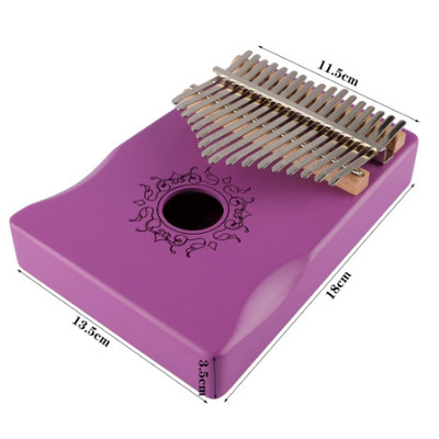 Калимба Mbira Body с отверстием, 17 клавиш, пурпурная акация Изображение