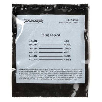 Струни для акустичної гітари Dunlop DAP1254 Зображення