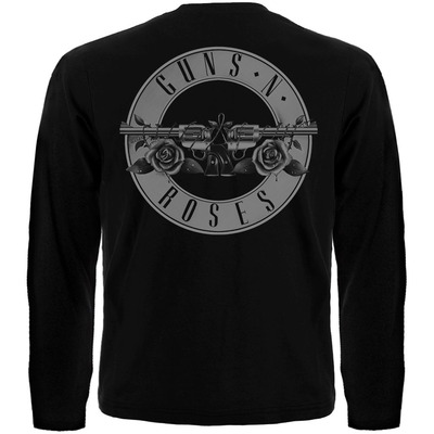 Футболка с длинным рукавом Guns'n'Roses (лого+фото группы) Изображение