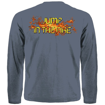 Футболка с длинным рукавом Metallica "Jump In The Fire" (серая) Изображение