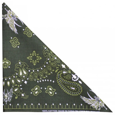 Бандана Турецкий узор на фоне цвета оливы Изображение