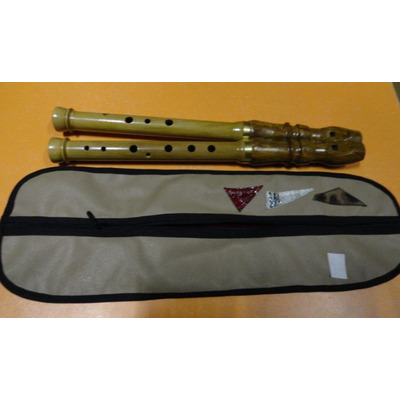 Сопілка подвійна "Дводенцівка" з чохлом. Зображення