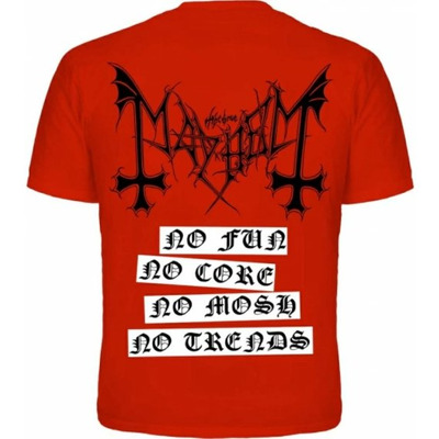 Футболка Mayhem "Deathcrush" (красная) Изображение