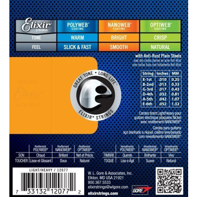 Струны для электрогитары Elixir EL NW LH Изображение