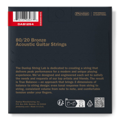 Струны для акустической гитары Dunlop DAB1254 Изображение