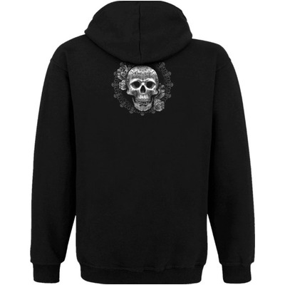 Худі Muerte (skull and roses) на блискавці Зображення
