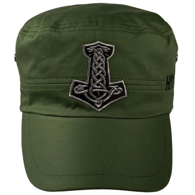 Кепка Молот Тора (руни) олива Зображення