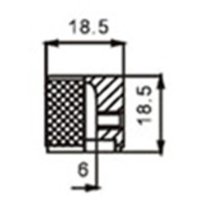DR PARTS MNB1/GD - Ручка VOL/TON для гитары Зображення