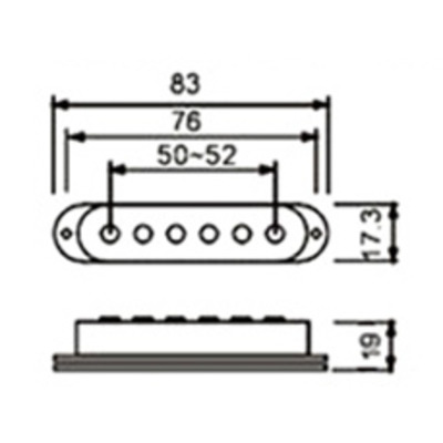 DR PARTS SPU/BK - звукознімач для електрогітари Зображення